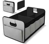 LiYeeYP Car Boot Organiser for Opel Astra K Sports Tourer | ab 2016, Foldable Car Boot Organiser, Capacity Auto Trunk Organizer Collapsible Multi Compartments, 60cm X 37cm X 31cm,Grey