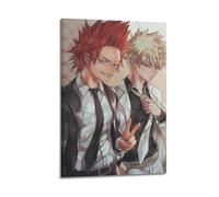 Liyeloe Anime My Hero PosterMusic Albums Movie Decorative Wall Canvas Posters Artwork Gifts Space Aesthetics 08x12inch(20x30cm) Frame-style