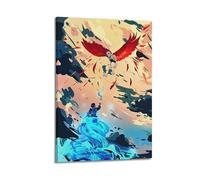 Liyeloe Anime My Hero Posters AcademiaMusic Albums Movie Decorative Wall Canvas Posters Artwork Gifts Space Aesthetics 20x30inch(50x75cm) Frame-style