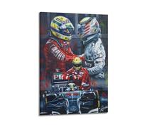Liyeloe Ayrton Senna Lewis HamiltonMusic Albums Movie Decorative Wall Canvas Posters Artwork Gifts Space Aesthetics 16x24inch(40x60cm) Frame-style