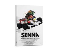 Liyeloe Ayrton Senna Racing Driver PosterMusic Albums Movie Decorative Wall Canvas Posters Artwork Gifts Space Aesthetics 12x18inch(30x45cm) Frame-style