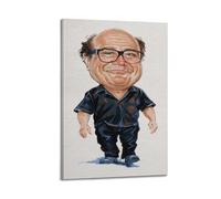 Liyeloe Danny DeVito ArtworkMusic Albums Movie Decorative Wall Canvas Posters Artwork Gifts Space Aesthetics 12x18inch(30x45cm) Frame-style