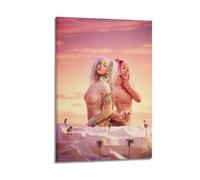 Liyeloe Doja Cat ScarletMusic Albums Movie Decorative Wall Canvas Posters Artwork Gifts Space Aesthetics 24x36inch(60x90cm) Frame-style