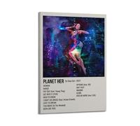Liyeloe Rapper Poster Doja Cat PosterMusic Albums Movie Decorative Wall Canvas Posters Artwork Gifts Space Aesthetics 16x24inch(40x60cm) Frame-style