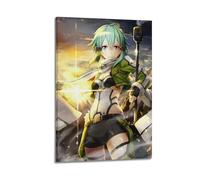 Liyeloe Sao Poster Anime Poster Sword ArtMusic Albums Movie Decorative Wall Canvas Posters Artwork Gifts Space Aesthetics 20x30inch(50x75cm) Frame-style