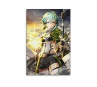 Liyeloe Sao Poster Anime Poster Sword ArtMusic Albums Movie Decorative Wall Canvas Posters Artwork Gifts Space Aesthetics 16x24inch(40x60cm) Unframe-style
