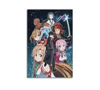 Liyeloe Sword Art Online AnimeMusic Albums Movie Decorative Wall Canvas Posters Artwork Gifts Space Aesthetics 24x36inch(60x90cm) Unframe-style