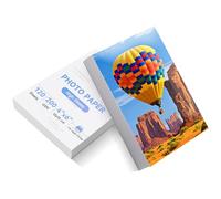 Liyerfer 120 Sheets Photo Paper 4x6 '', 200gsm Photo Paper Glossy, A6 Photo Printer Paper for Canon Hp Epson Inkjet Printer, 10 x 15 cm