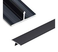LIYI929GP 15 20 33 40mm Wide T Molding Floor Transition Strip, Metal Transition Door Strip Aluminum Doorway Edge Trim, Long 35.4inch Door/Tile/Carpet To Tile Transition Strip, Flat Divider Strip