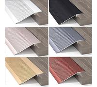 LIYI929GP Carpet Floor Threshold Transition Strip Black White Overlap Edge Reducer, Wheelchair Ramp Threshold Reducer Home Entry Ramp Reducer, Self Adhesive Butt Up Threshold-Moldings Trim 2mm Thick