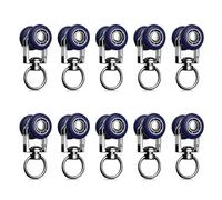 LIYI929GP Curtain Track Rollers, 10 20 50 Pcs Heavy-duty Rail Pulleys Runners, Flexible Mute Gliders Hooks, Smooth Rolling Bearing Wheel For Window Shower Straight Curved Rail Accessories(10 PCS)