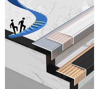 LIYI929GP Stair Edge Protector, Stair Nosing Metal Strip, Stair Step Edge Trim Non Slip, Width 30 40 50 70 100mm Stair Edging Tread Trim Strips, For Indoor Outdoor School Hotel Home Park Hospital