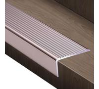 LIYI929GP Stair Nosing Edge Trim Metal, L Shape Stair Edge Protector, Non-Slip Safetys Corner Edge Guard Strip, Indoor Outdoor Floor Transition Strip Tile Trim Edging, Aluminum, W30 40 50 70 100mm