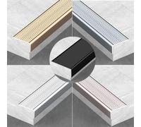 LIYI929GP Stair Nosing Stair Edging Width 30 40 50 70 100mm, Stair Step Edge Protector Molding Trim, AntisSlip Stair Corner Trim Strips L Molding Corner Guards, Aluminum Alloy, Outdoor, Safetys