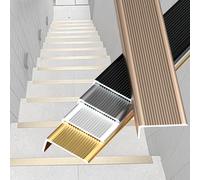 LIYI929GP Sturdy Aluminum Stair Nosing Stair Edging - Waterproof Staircase Protector Strip Edge Protector Molding Trim - 90cm Non-Slip Outdoor Indoor Edge Strips Window Sill Nosing - Easy To Install