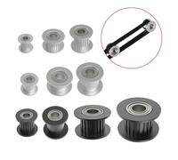 LIYIANWAN tianwandong GT2 Idler Timing Pulley 16-tooth 20-Teeth With 3mm Or 5mm Bore With Bearings 3D Printer Parts Timing Belt 6mm 10mm(White)