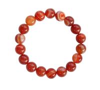 LIYIANWAN tianwandong Red Entangled Silk Agate Bracelet with A Single Loop of Chalcedony Bracelet and Bead Bracelet(10mm)