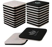 Liyic 20 Pack 3in.Square Felt Sliders for Hard Surfaces - Heavy Duty Furniture Moving Sliders