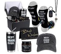 LiYiQ Coaches Gifts, Best Coach Ever, Christmas Gifts, Thank You Gifts for Coach, Gift for Baseball Coach Softball Coach Soccer Coach Basketball Coach