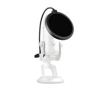Liyirui Professional Microphone Pop Filter For Any Other Microphone, Dual Layered Wind Pop Screen With Flexible 360° Gooseneck Clip Stabilizing Arm
