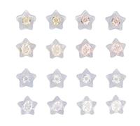 LIYJTK 16pcs Pentagram Earring Back Hand Crafted Reusable Silicone Earring Back Replacement for Earring Studs