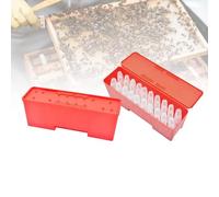 LIYJTK 20PCS Bee Queen Cage with Transport Box Bee Queen Cage Holder Queen Bee Rearing System for Beekeeper Supplies Hive Tool Kit