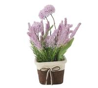 LIYJTK Artificial Potted Plant Realistic Fake Faux Plastic Plants for Home Office Decor (Hydrangea Lavender)