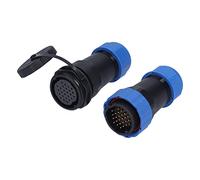 LIYJTK Aviation Plug Socket IP68 Pair Connector Male Female Butt Terminal 5A SP28 for Communication Instrumentation Computers Alarms (26 cores)