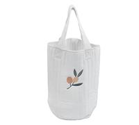 LIYJTK Baby Bottle Bag Embroidered Cotton Fabric Exquisite Diaper Bag Breathable Portable Bucket Bag (Olive Embroidery)