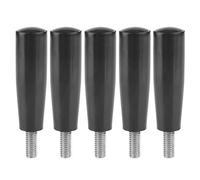 LIYJTK BAKELITE Handle REVOLVING Thread MILLING Machine Replacement Tool for Lathe Grinding Black M8 * 63 5PCS