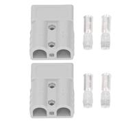LIYJTK Battery Quick Connector Durable Reliable High Conductivity Efficient Connection 2 Sets for Winches Trucks Red