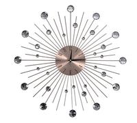 LIYJTK Big Star Sky Wall Clock with Silent High Accuracy Movement | Decorate your living room or bedroom with this silent large wall clock featuring a unique star sky design and rose gold finis