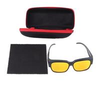 LIYJTK Blue Light Resistant Glasses Eye Protection Blocking Against Radiation Fashionable Durable Material Dark Yellow Lens