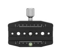 LIYJTK Camera Quick Release Clamp Universal Aluminum Alloy Quick Change Seat with Dual Bubble Levels for Arca Swiss Style Plate Tripod Mount 1/4in 3/8in Screw Hole