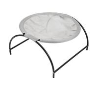 LIYJTK Cat Hammock Bed Stainless Steel Canvas Detachable Raised Small Dog Pet Hammock Bed Indoor Outdoor (Grey)