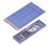 LIYJTK Charcoal Black Sketch Painting Extra Soft Charcoal Pencils Drawing Art Set Drawing Sketching Pencil Set Sketching Supplies for Artists Adults Teens Beginner Kid