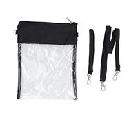 LIYJTK Clear Messenger Bag Vertical Style Visible Lining Adjustable Straps PVC Transparent Beach Bag 10 x 7.5in
