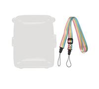 LIYJTK Clear Protective Hard Camera Case for Instax Mini Link 2 Printer with Shoulder Strap High Load Bearing Applicable Scene Photography