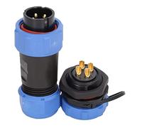 LIYJTK Connector Aviation Male Plug Female Socket ABS 4 Pin 4 Hole Firm Connection Better Power Supply Indoor Outdoor High Performance