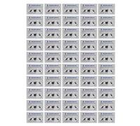 LIYJTK Credit Card Reader Cleaner POS Swipe Terminal Cleaning Cards 50pcs ATM Machines Card Printers Suitable Size for Various Types of ATMs, POS Card Readers PVC Wood Pulp Material