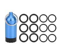 LIYJTK Diving Cylinder Valve Sealing Ring O Rings MINI Cylinder Storage Bottle Portable Aluminum Alloy for Divers (Blue)