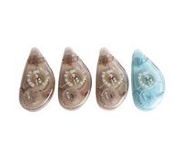 LIYJTK Dots Tape Roller Large Capacity Double Sided Adhesive Dot Runner for Scrapbook DIY Craft 4pcs