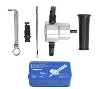 LIYJTK Double Head Nibbler Cutter, Adjustable Drill Attachment Complete Metal Cutting Tool Kit for Sheet Metal Fabrication Automobile Maintenance