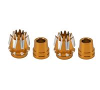 LIYJTK Drone Controller Sticks Anti Slip Aluminum Alloy Remote Control Joysticks Rocker Replacement Parts RC Accessories (Gold)