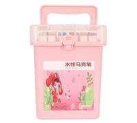 LIYJTK Dual Tip Brush Pens Smoothly Writing Colorfast Lasting Water Based Markers Paint Pens for Rock Wood Painting Coloring (24 Colors)