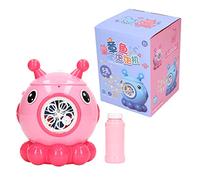 LIYJTK Electric Bubble Machine 5 Hole Octopus Design Pink | 3000 Bubbles Per Minute Light Music Automatic Outdoor Toy Ages 3 Plus Battery Not Included