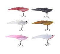 LIYJTK Fishing Lures Kit Soft Plastic Shaped, Fish Bait for Freshwater Saltwater