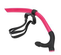 LIYJTK Front Snorkel Breathing Tube Detachable Swimming Scuba Training Headstrap Support Dry Top Mouthpiece for Pool Open Water Lap Swimmer Diving Snorkeling (Pink)