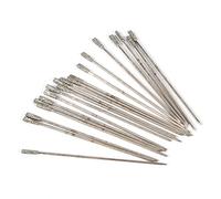 LIYJTK Gemstone Bits, 20PCS 1mm Diamond Coated Lapidary Drill Bits Solid Bits Needle for Jewelry Agate