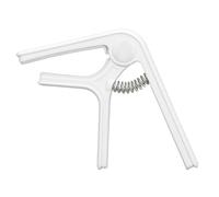 LIYJTK Guitar Sturdy ABS Spring Even Pressure Easy Operation Acoustic Ukulele Bass Banjo Mandolin (White)